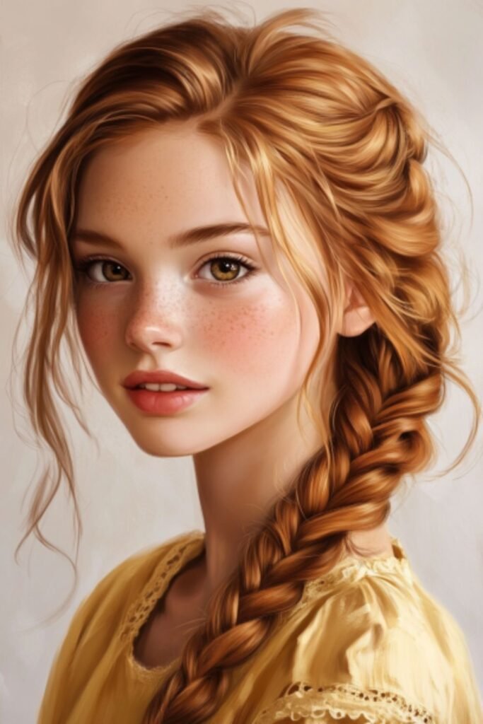 Dutch braid, a bold and standout option in school hairstyles.