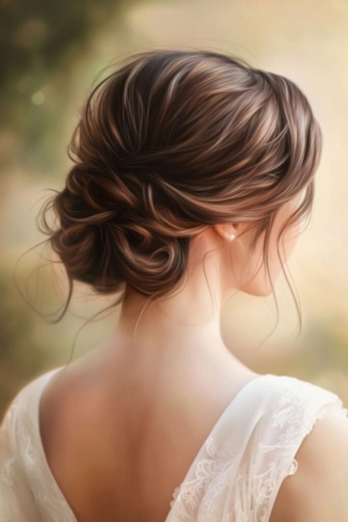 The loose chignon, an elegantly casual and low-maintenance hairstyle for busy moms.