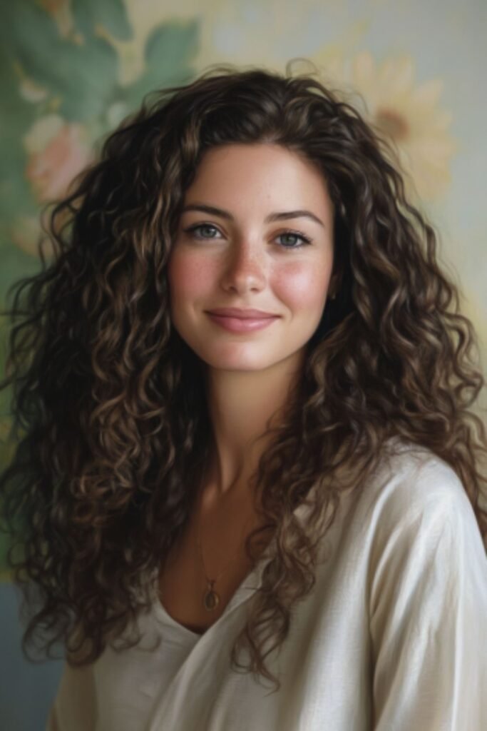 Embrace natural curls with this low-maintenance hairstyle for busy moms.