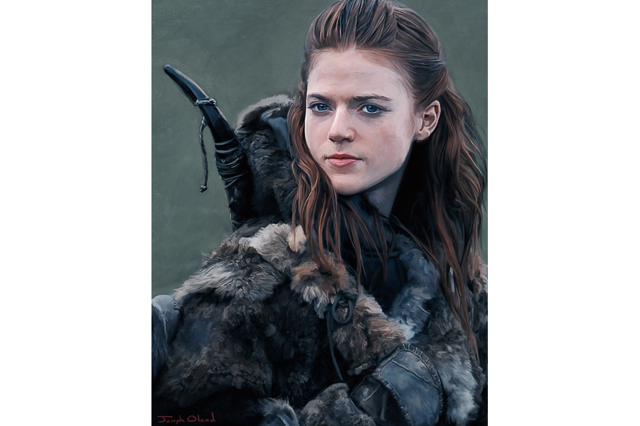 Ygritte with loose, untamed hair reflecting the free-spirited nature of the Wildlings.